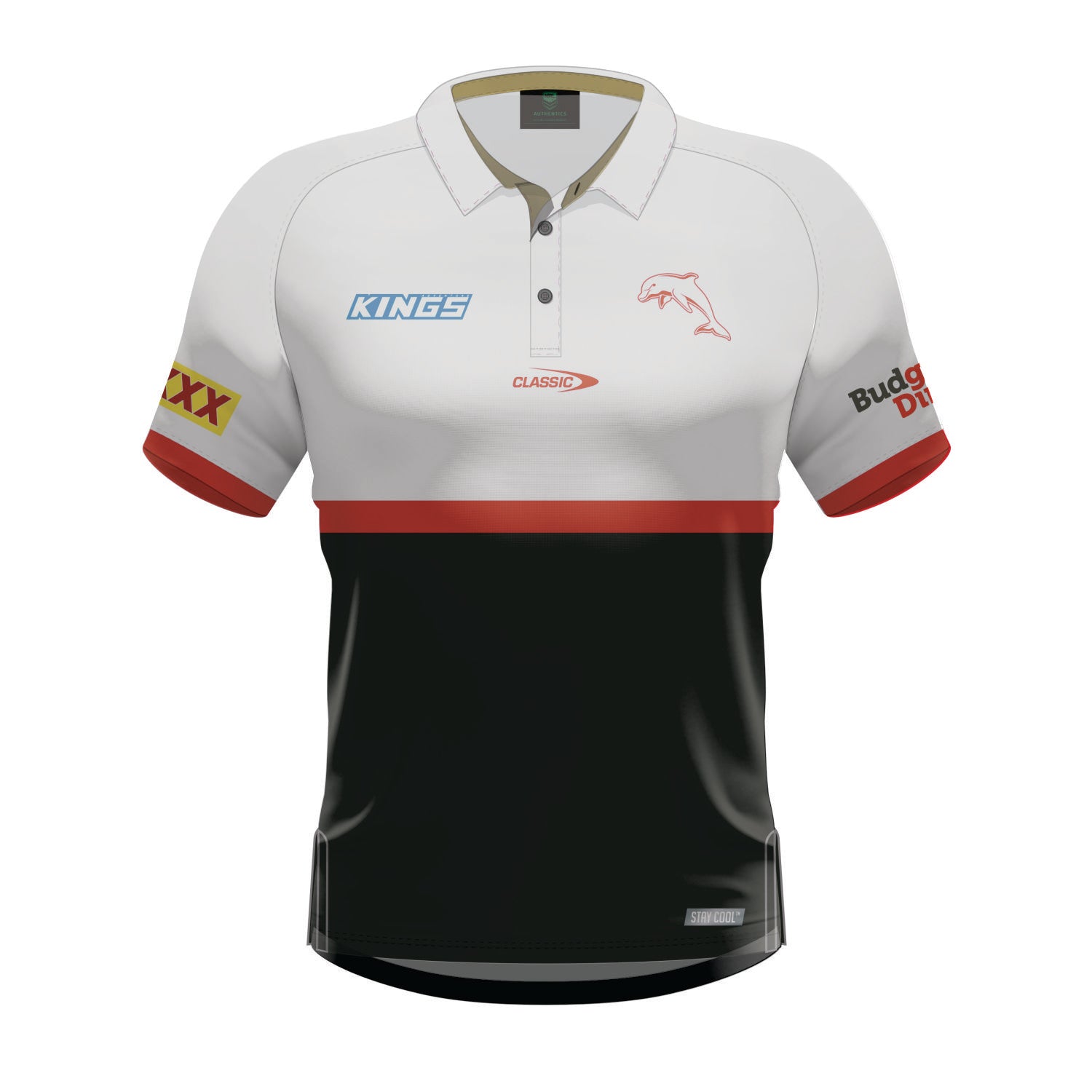 2024 DOLPHINS LADIES PLAYERS POLO WHT