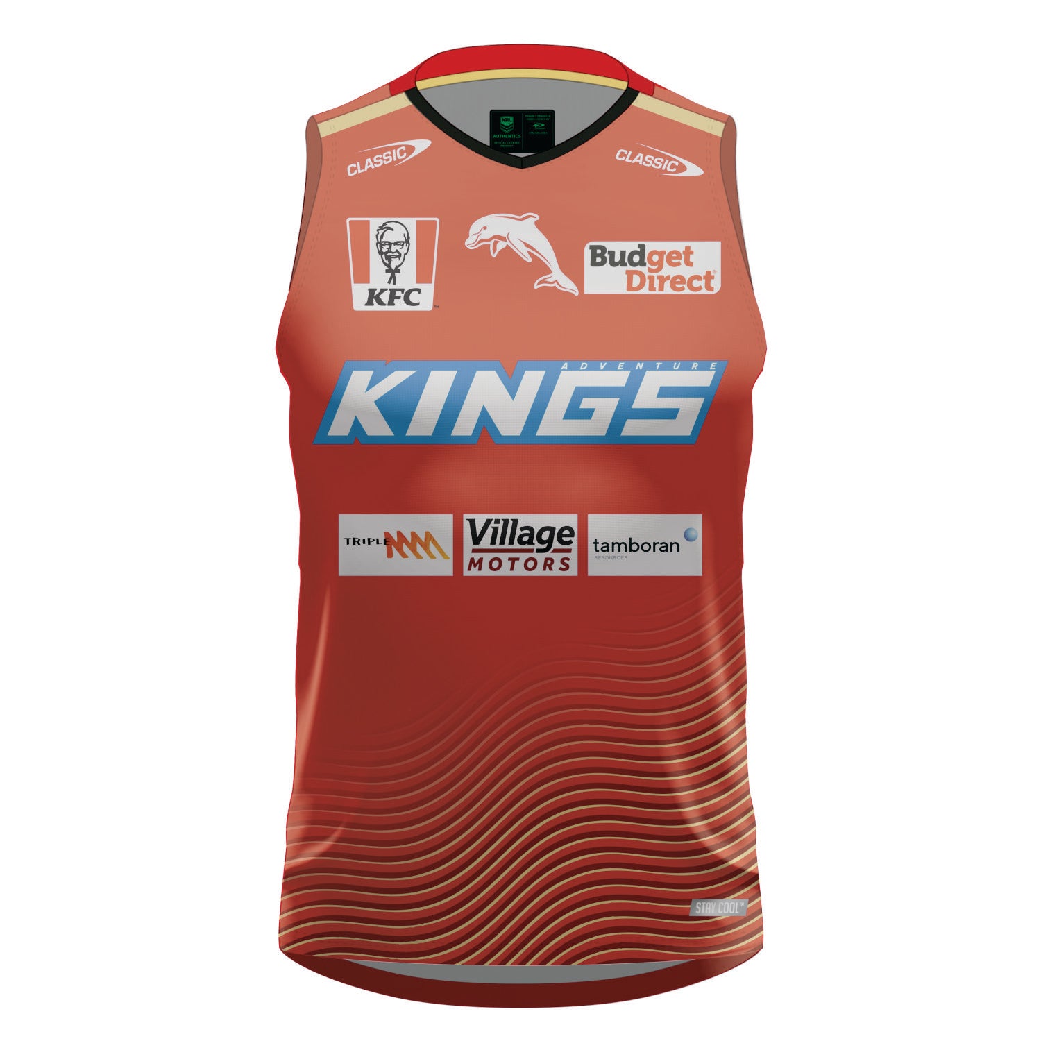 2024 DOLPHINS YOUTH TRAINING SINGLET RED