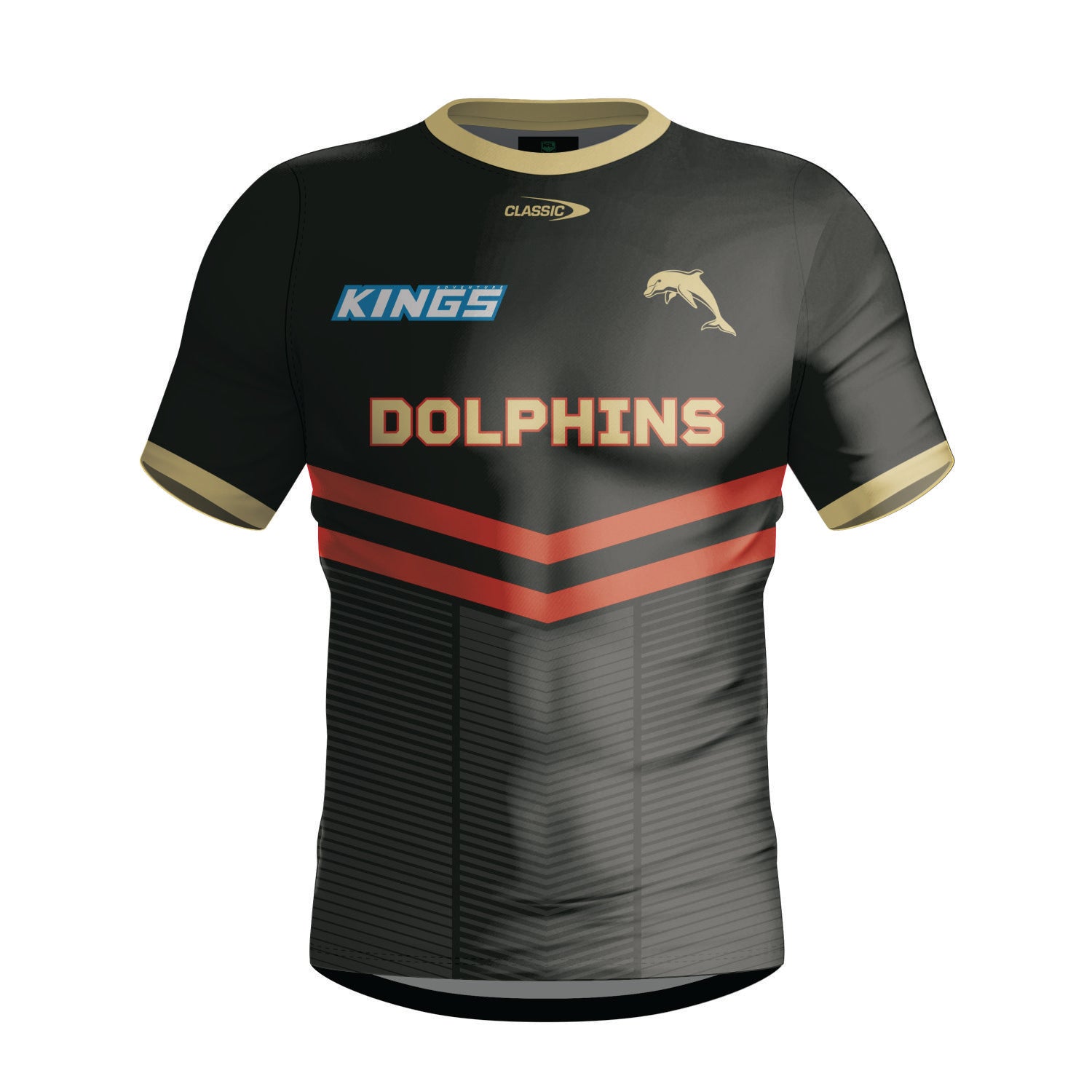 2024 DOLPHINS MENS WARM UP TEE CHARC