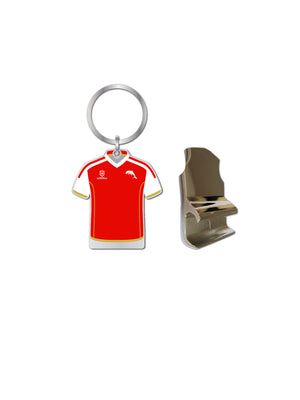 DOLPHINS JERSEY BOTTLE OPENER KEYRING